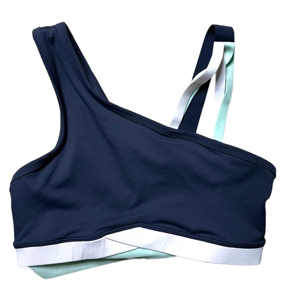 Fabletics One Shoulder Sports Winn Low Impact Bra Small - Picture 2 of 4